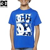 DC ディーシーシューズ ユース TシャツSHADOWBURN BIG YOUTH TEEロイヤル ブルーNO9 ユースS