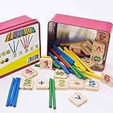 Outflower 積み木 木製 知育 人気 パズル 数学用品 可愛い 知育玩具 子供 幼稚園 小学生 おもちゃ 教育玩具 早期開発 贈り物 誕生日プレゼント 知恵おもちゃ 多色