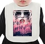 Miami Beach South Beach California Love Endless Summer ネクタイを有する有機ビブ Medium