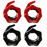 king2ring バーベルカラー pk5000 (ブラック 2個 レッド2個　計4個 28mm)