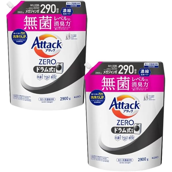 花王 アタックZERO  ドラム式専用  詰替用　超特大 Amazon | 花王 アタックZERO ドラム式専用 詰替 超特大 1140g