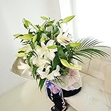 花束　ホワイトブーケ　　＜　結婚祝いの贈り物　結婚記念日のサプライズに　＞【全国送料無料・お届け日指定ＯＫ】