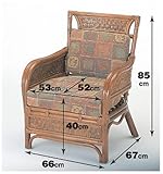 ラタン ソファ ソファー 1人掛け 籐椅子 籐の椅子 SH40cm ラタン家具 IMY702　今枝商店