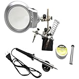 Simplyシルバー – 60 Wはんだごてはんだ20 gチューブ束貼り付け3 N1 Helping Hand w / LEDライトキット