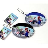 マリオカート7　コインパース　２色　黒・青　コインケース　　小銭入れ　財布 マリオ　 (青)