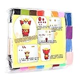 buyeonline 32pcsカラフルFimoポリマーモデリングソフト粘土クラフトDIYトイ