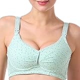 Zhhlinyuan Pregnancy Maternity Nursing Bra Front Closure Bra Mother Breastfeeding Underwear コットン
