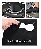 Stovetop Burnerカバー、Beespringガスストーブ保護用再利用可能なノンスティッククッションStovetop Burnerプロテクターライナーカバーオイルプルーフ、アンチFoulin