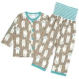 アスナロ（パジャマ・ルームウェア） パジャマ 子供 男の子 しろくま 腹巻付 寝間着 ルームウェア90 ベージュ