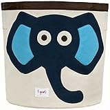 3 Sprouts Storage Bin　Blue Elephant　（並行輸入）