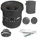 シグマ10 – 20 mm F / 3.5 EX DC HSM自動焦点ズームレンズfor Nikonカメラ+ expo-fiberクリーニングクロス – インターナショナルバージョン