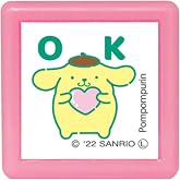 こどものかお(Kodomonokao) スタンプ サンリオキャラクターズ ミニポンスタンプ ポムポムプリン/OK/インクカラーみどり 2410-009