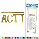 グラフィックスと詳細Act – キッズ部屋Acting Drama Inspirational – ビニールステッカーデカール壁アート装飾 ゴールド 061116W5071_MetallicGold