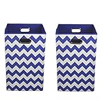 Modern Littles Organization Bundle Laundry Bins, Bold Blue Chevron, 2 Count by Modern Littles