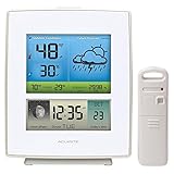 AcuRite 02031RM Weather Station with Forecast/Temperature/Humidity/Moon Phase, White