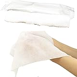 おしぼり 高級 抗菌 丸形 L版 メティッシュ 10本セット 大判 厚手 不織布 サイズ280mm×300mm 使い捨て 上質触感 おてふき お手拭き 温め冷やし可能 個別包装 国産 業務用