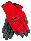 Memphis CN9680XL Ninja Flex Gloves, 15 Gauge Red Nylon Shell with Gray Latex Coating, XLarge [並行輸入品]