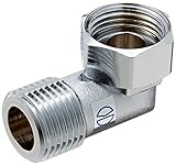 カクダイ ナットつきフレキ用小曲りエルボ 646-111-13