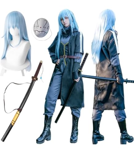 転スラ　リムル　コスプレL Amazon.co.jp: 即納 仮面付 転生したらスライムだった件 リムル