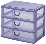 サンコープラスチック 収納引き出し エルピス AW-403 ストーンブルー