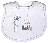 Raindrops I Love Daddy Embroidered Bib, Blue by Raindrops [並行輸入品]