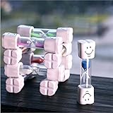 TOPmountain 1/3/5/10/20分スマイルフェイス 砂時計 砂時計タイマー 砂時計メーター ホームキッチンの装飾 ユニークなギフトの色ランダム（1PC）