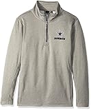 NFLダラス・カウボーイズユニセックスすべてstarall Star Tech Fleece 1 / 4 Zip、ヘザーグレー、スモール