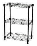 エイ・アイ・エス(AIS) スチールラック支柱径19mm 3段 幅45奥行25高さ60.4cm ブラウン SRS-4525BR