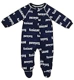 Outerstuff NFL新しいEngland Patriots幼児ラグランジップアップカバーオールSleeper、ネイビー 6-9 Months