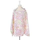 MRZD　授乳ケープ　マタニティ　出産祝い　フリーサイズ　多機能　 汗っかきの赤ちゃんに優しい　 綿100%　母乳育児サポート 軽量 持ち歩き お出掛けに便利 (ピンク)