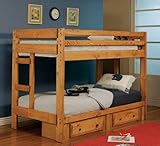 Coaster Home Furnishings 460243 Transitional Bunk Bed, Amber Wash [並行輸入品]