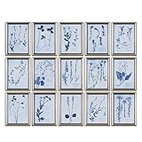 ドライフラワー花柄アート、S / 15 "