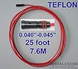 CHNsalescom TwecoリンカーンPTFEライナー25フィートMIG溶接ガンワイヤーサイズ0.040 "-0.045"