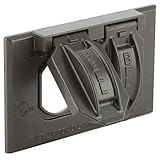 Hubbell Bell 5180-2 Horizontal Duplex Single Gang Weatherproof Cover, Bronze by Raco [並行輸入品]