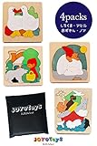 B.H. Select 木製 多層 パズル 知育玩具 幼児向け 型合わせ つみき ブロック 誕生日 クリスマス プレゼント ギフト 入学祝 自由な発想・想像力を育む JOY@Multilayer pu