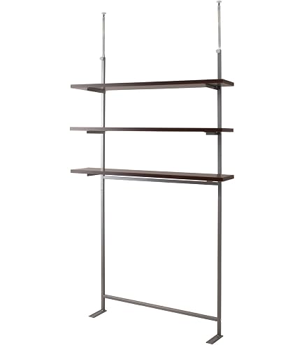 Amazon｜突っ張りウォールシェルフ3段 幅90cm 【ウォ-ルラック】【壁面