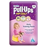 Huggies Pull-Ups Night Time Potty Training Pants for Girls Size 5 Medium 12-18kg (12 per pack) 女の子サイ