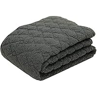 西川(Nishikawa) あったか 敷きパッド チャコールグレー シングル 吸湿発熱 湿気を熱に変えて保温 もこもこ ボリューム PM07002591DR