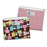 Reusable Sandwich and Snack Bags (Sandwich 2 Pack Kitty Kat/Pink Olives) [並行輸入品]