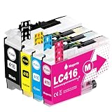 LC416-4PK 4色パック互換インクカートリッジ LC416 最新IC残量表示 LC416BK LC416C LC416M LC416Y 大容量 対応型番 Brother ブラザー DCP-J4143N J4140N MFC-J4940DN MFC-J4540N J4543N J4443N J4440N プリンター