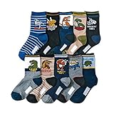 10足セット男の子 靴下 ソックス 恐竜 15cm-19cm 4歳-9歳 ハイソックス 子ども ソックス キッズ hibote No.4