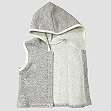 【ベビー】オーガニックコットン・ヤク混 パーカーベスト 80cm【ORGANIC GARDEN】P10058