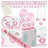 Baby Shower Ultimate Party Pack from Pink Umbrellephants Range (24 Guest) by Uk Baby Shower Co
