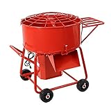 モルタルミキサー 赤 混合量120L ドラム容量140L 物置き台付き 電動 ミニミキサー ミニモルタルミキサー 電動ミキサー 混練ミキサー 混練機 攪拌機 かくはん機 電動モルタルミキサー コンクリ