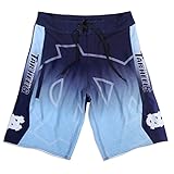 KLEW NCAA North Carolina Tar Heelsグラデーションボードショーツ XL ブルー