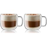 ZWILLING ツヴィリング 「 ソレント ダブルウォール グラス カプチーノ 450ml 2pcs セット 」タンブラー 断熱 保冷 保温 二重構造 マグ カップ 電子レンジ対応 【日本正規販売品】 Sorrent 39500-113