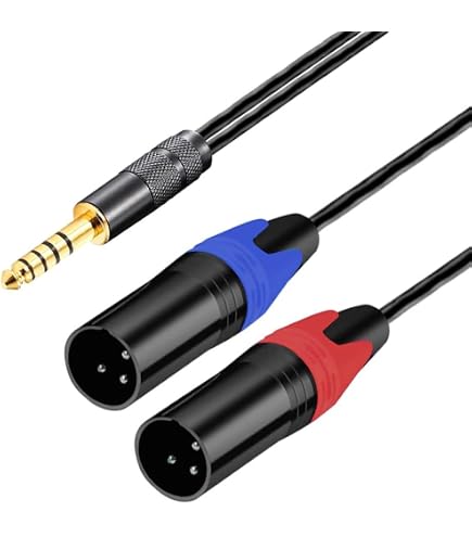Amazon.co.jp: Yodonami 4.4mm5ピン-XLR3ピン×2 変換ケーブル XLR