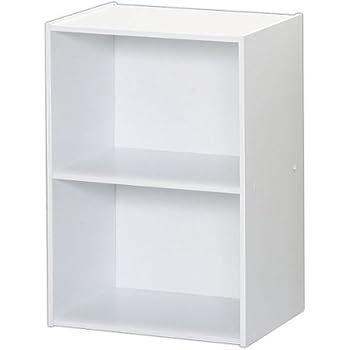 アイリスオーヤマ カラーボックス 2段 幅41×奥行29×高さ58.6cm ホワイト ECX-2