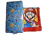 マリオファミリー 　スーパーマリオ　ごろ寝三層敷き布団＆お昼寝ケット【パワフル】2点セット