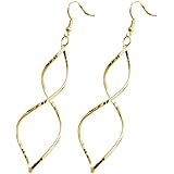aliba ピアス レディース 人気 アクセサリー 女性 シンプル ゴールド フックピアス かわいい ブランド ツイストピアス 誕生日プレゼント 記念日 大人
